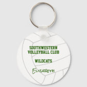 rood groen volleybal partij gunst bulk orders sleutelhanger (Achterkant)