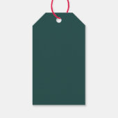 Rood Groen Vrolijk Kerstfeest Typografie Holiday Cadeaulabel (Achterkant)