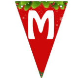 ROOD GROEN VROLIJK kerstfeest Vlaggetjes (Tweede vlag)