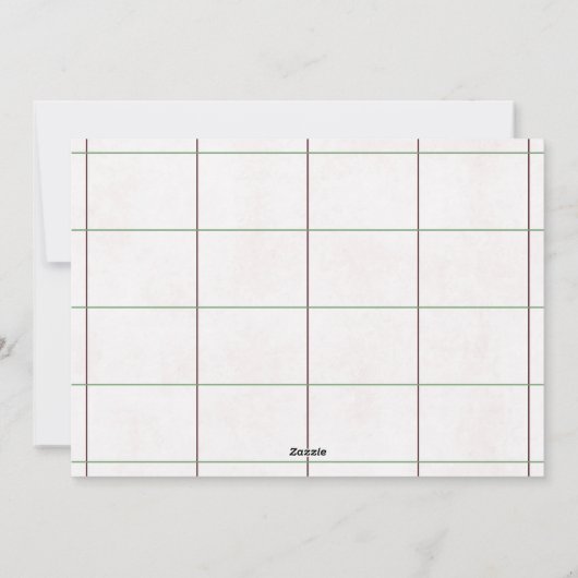 Rood Groen Vrolijk Kerstmis Vredesduif Feestdagenkaart (Achterkant)