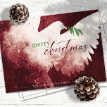 Rood Groen Vrolijk Kerstmis Vredesduif Feestdagenkaart<br><div class="desc">Deze 7" x 5" platte kerst wenskaarten zijn voorzien van een abstracte duif in tinten van rood,  groen en wit. "Vrolijk kerstfeest" in rood en groen samen met een groene olijftak. Pas met uw familienaam en jaar aan.</div>