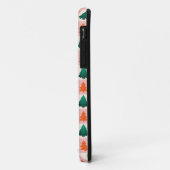 Rood Groen waterverf Vrolijk kerstboompatroon Case-Mate iPhone Case (Achterkant/links)