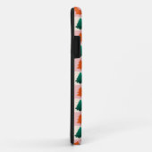 Rood Groen waterverf Vrolijk kerstboompatroon Case-Mate iPhone Case (Achterkant/rechts)