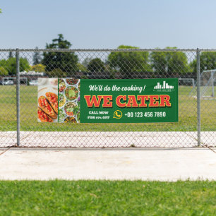 Rood Groen We Cater Catering Promo Logo Foto Spandoek
