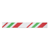 Rood, Groen & Wit Candy Cane Gestreept Lint (Voorkant)