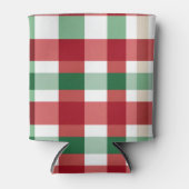 Rood Groen Wit Checkers Koelbox Blikjeskoeler (Voorkant)