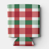 Rood Groen Wit Checkers Koelbox Blikjeskoeler (Achterkant)