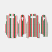 Rood Groen Wit Dun Gestreept Bedankdoosjes (Uitgevouwen)