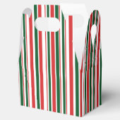Rood Groen Wit Dun Gestreept Bedankdoosjes (Geopend)