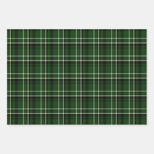 Rood groen wit en zwart gekleed inpakpapier vel (Voorkant 2)