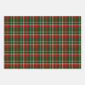 Rood groen wit en zwart gekleed inpakpapier vel (Voorkant 2)