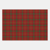 Rood groen wit en zwart gekleed inpakpapier vel (Voorkant)