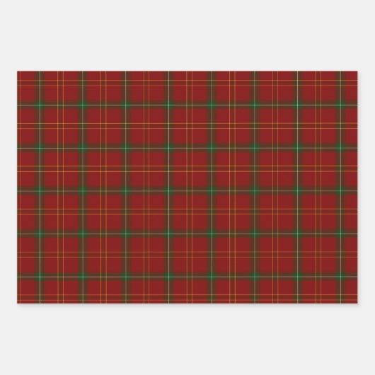 Rood groen wit en zwart gekleed inpakpapier vel (Voorkant)