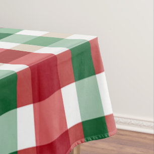 Rood Groen Wit Geruit Opgeruimd Landelijk Huiselij Tafelkleed