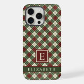  rood groen wit geruit patroon iPhone hoesje (Achterkant)