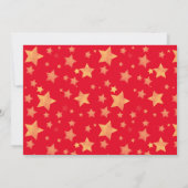 Rood Groen Wit Goud Uniek Elegant Kerst Kaart (Achterkant)