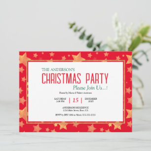 Rood Groen Wit Goud Uniek Elegant Kerst Kaart