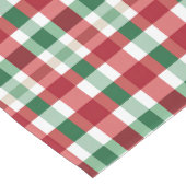 Rood Groen Wit Karo Vrolijk Medium Tafelloper (Hoek)