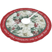 Rood Groen Wit Kerstmis Pointsettia Kerstboom Rok (Gekanteld)