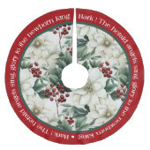 Rood Groen Wit Kerstmis Pointsettia Kerstboom Rok (Voorkant)