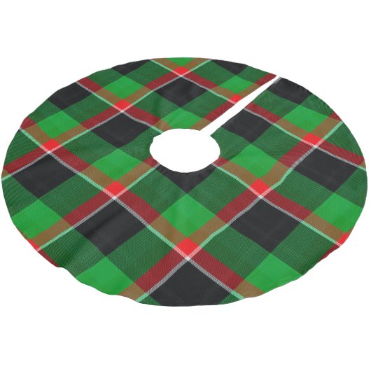 ROOD GROEN WIT KERSTPLAID PATROON KERSTBOOM ROK (Gekanteld)