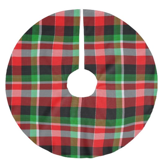 ROOD GROEN WIT KERSTPLAID PATROON KERSTBOOM ROK (Voorkant)