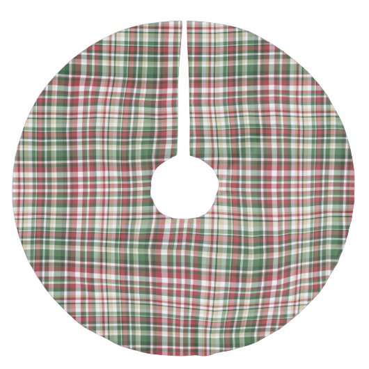 ROOD GROEN WIT KERSTPLAID PATROON KERSTBOOM ROK (Voorkant)
