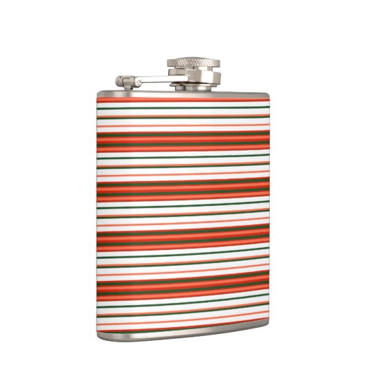 ROOD GROEN WIT KERSTSTREPEN HEUPFLES (Rechts)