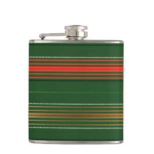 ROOD GROEN WIT KERSTSTREPEN HEUPFLES