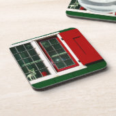  Rood Groen Wit Nederlands Venster Folklore Onderzetter (Linkerzijde)