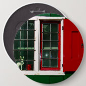Rood Groen Wit Nederlands Venster Folklore Ronde Button 6,0 Cm (Voorkant /achterkant)