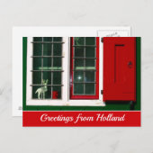 rood groen wit Nederlands venster Foto Briefkaart (Voorkant / Achterkant)
