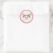 Rood, groen, wit snoepjes Kerst sticker (Tas)