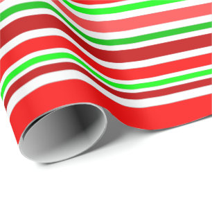 Rood Groen Witte Kerst Snoepstok Strepen Cadeaupapier