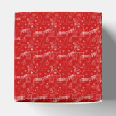 Rood groen & witte Kerstmis winterkatten Bedankdoosjes (Bovenkant)