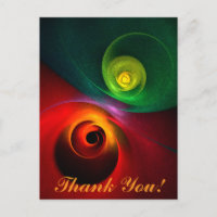 Rood Groen Yin Yang Modern Abstract Kunstpatroon #