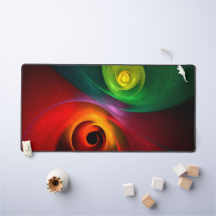 Rood Groen Yin Yang Modern Abstract Kunstpatroon # Bureaumat