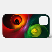 Rood Groen Yin Yang Modern Abstract Kunstpatroon # Case-Mate iPhone Case (Achterkant (horizontaal))