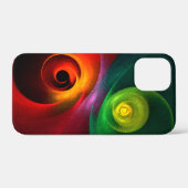 Rood Groen Yin Yang Modern Abstract Kunstpatroon # Case-Mate iPhone Case (Achterkant (horizontaal))