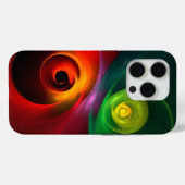 Rood Groen Yin Yang Modern Abstract Kunstpatroon # Case-Mate iPhone Case (Achterkant (horizontaal))