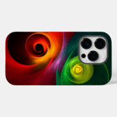 Rood Groen Yin Yang Modern Abstract Kunstpatroon # Case-Mate iPhone Case (Achterkant (horizontaal))