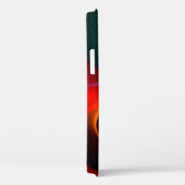 Rood Groen Yin Yang Modern Abstract Kunstpatroon # Case-Mate iPhone Case (Achterkant / Rechts)