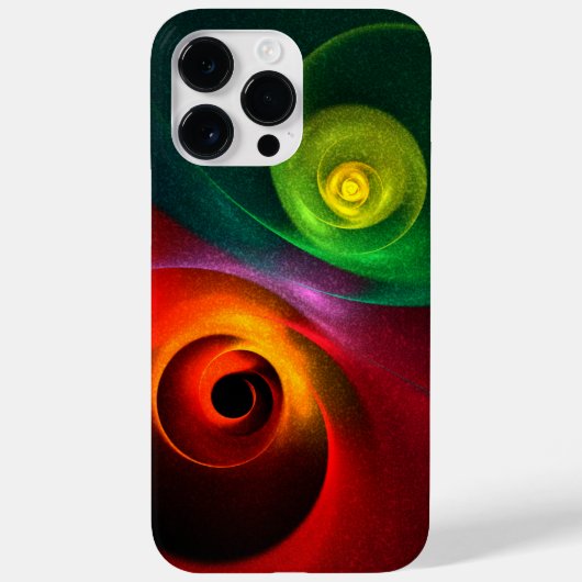 Rood Groen Yin Yang Modern Abstract Kunstpatroon # Case-Mate iPhone Case (Achterkant)