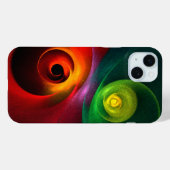Rood Groen Yin Yang Modern Abstract Kunstpatroon # Case-Mate iPhone Case (Achterkant (horizontaal))