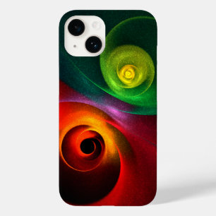 Rood Groen Yin Yang Modern Abstract Kunstpatroon # Case-Mate iPhone 14 Hoesje