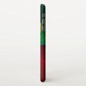 Rood Groen Yin Yang Modern Abstract Kunstpatroon # iPhone Hoesje (Linkerkant)