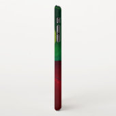 Rood Groen Yin Yang Modern Abstract Kunstpatroon # iPhone Hoesje (Linkerkant)