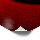 Rood Groen Yin Yang Modern Abstract Kunstpatroon # Perfect Poster (Hoek)