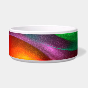 Rood Groen Yin Yang Modern Abstract Kunstpatroon # Voerbakje