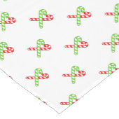 Rood-groen, zoet XmaS Cool Candy Cane Pattern Medium Tafelloper (Hoek)